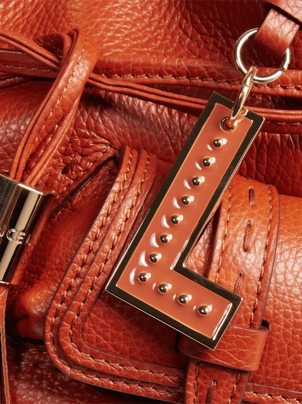 Lancel Bucket-tas met kwastje Rood