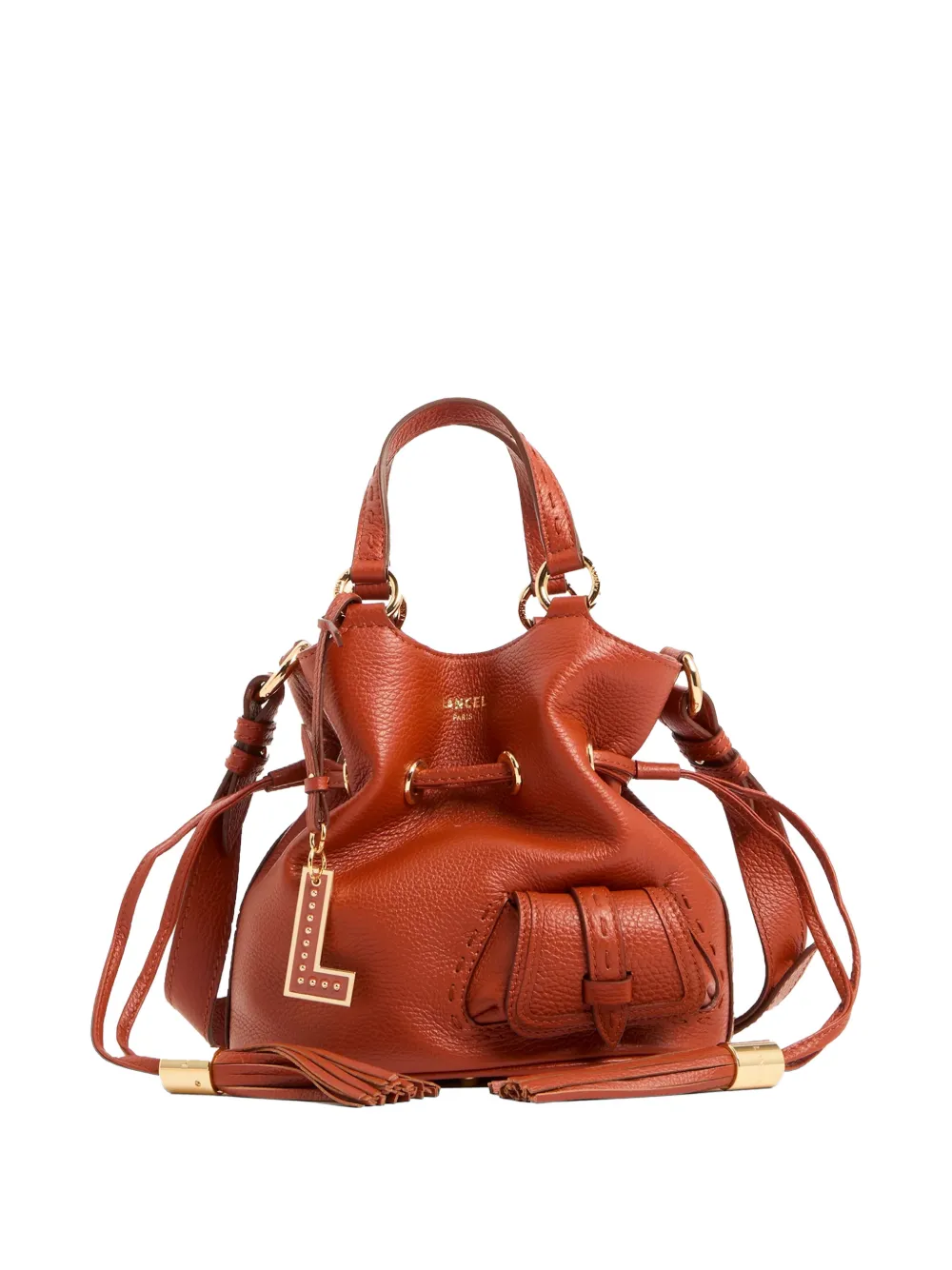 Lancel tassel detail bucket bag - Rot
