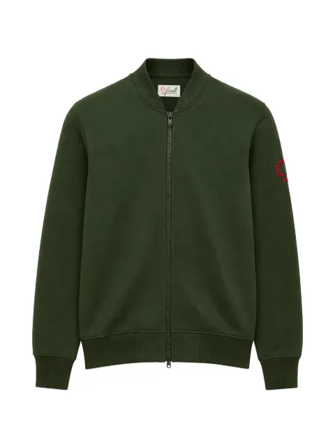 Pal Zileri logo-embroidered zip-up bomber jacket