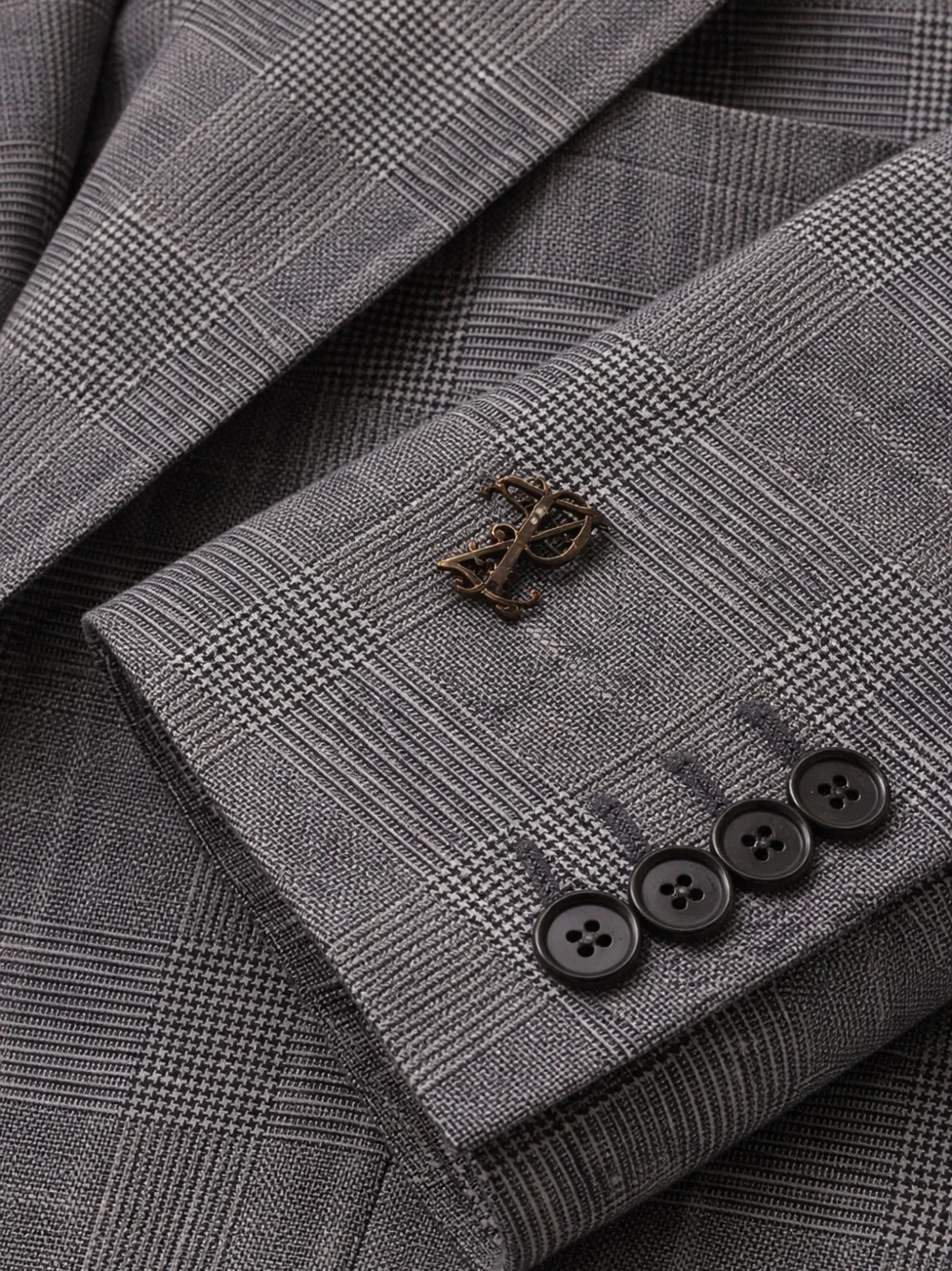 Pal Zileri Geruite blazer Grijs