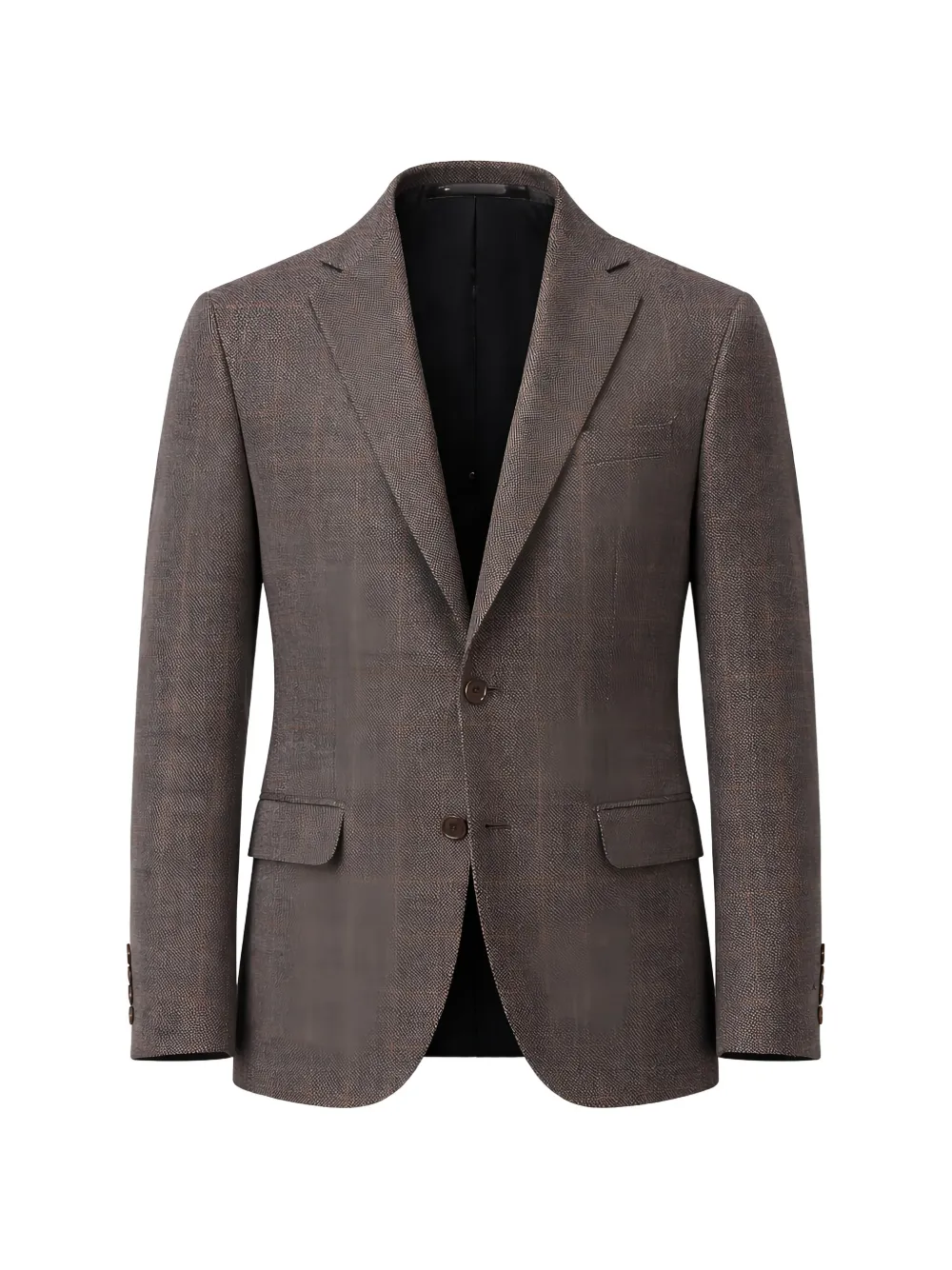 Pal Zileri check-pattern notched-lapel jacket - Marrone