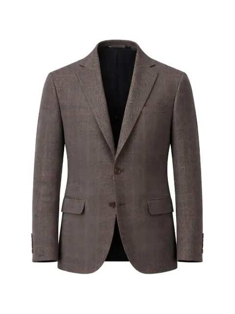 Pal Zileri check-pattern notched-lapel jacket