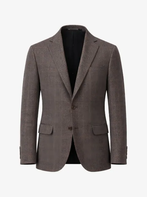 Pal Zileri check-pattern notched-lapel jacket