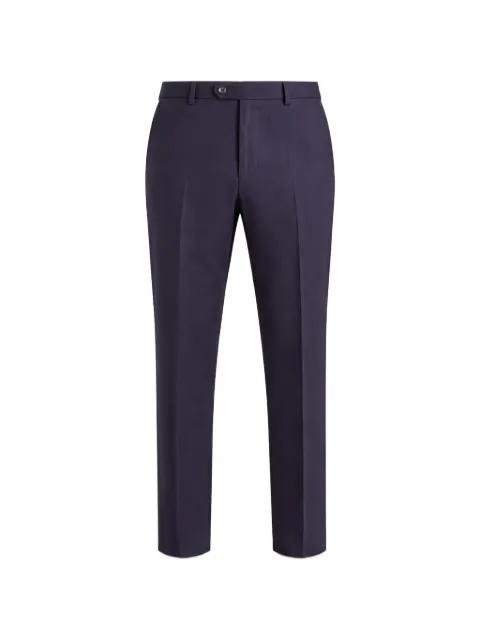 Pal Zileri pressed-crease straight-leg trousers