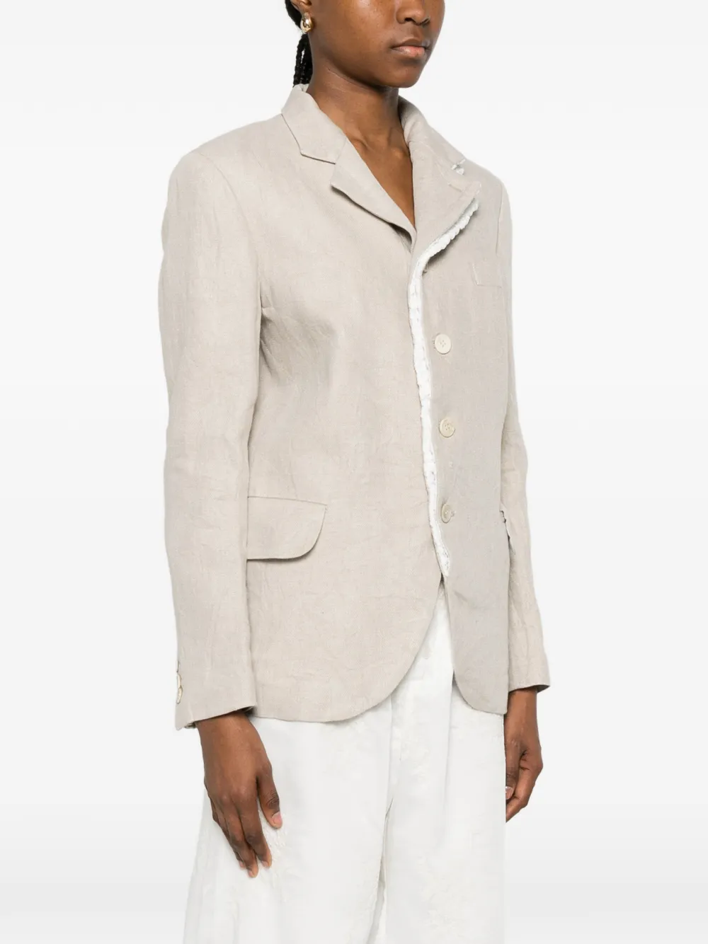 Comme Des Garçons Button-up blazer Beige