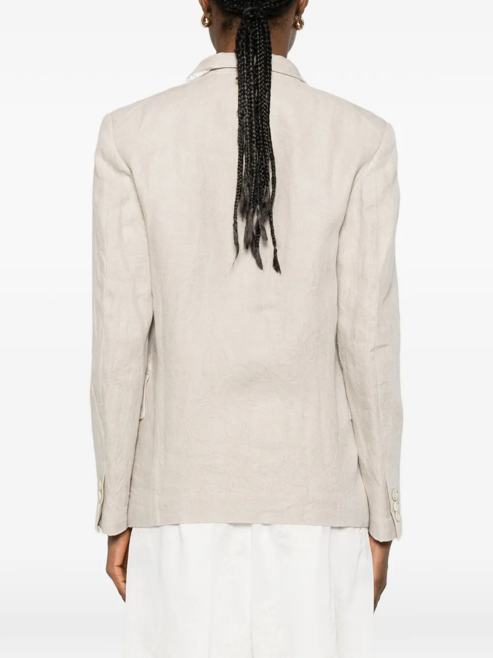 Comme Des Garçons Button-up blazer Beige