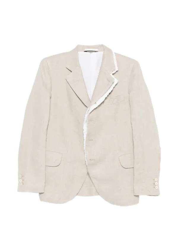 Comme des Garçons Button-up Blazer in Neutrals