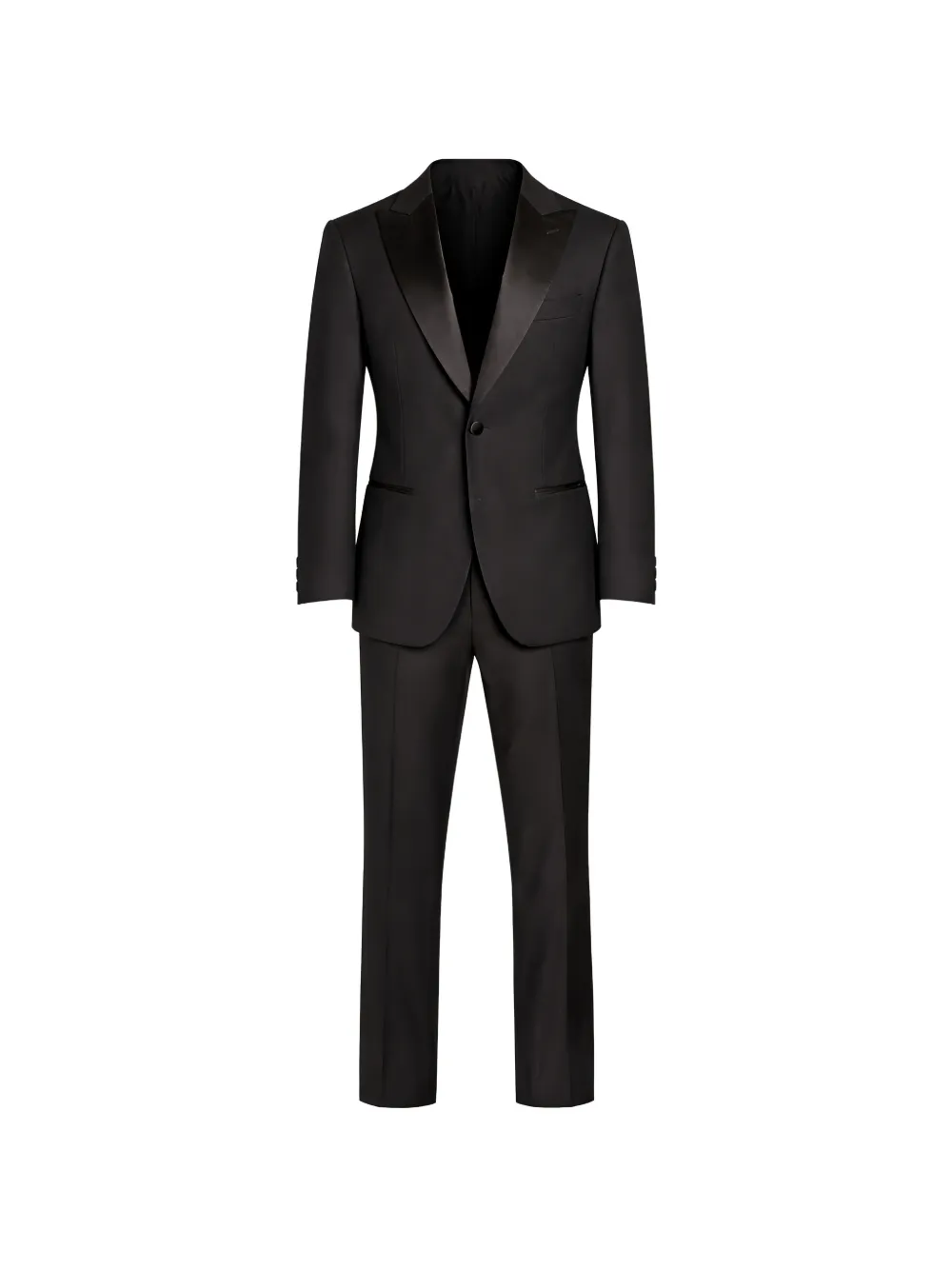 Pal Zileri satin-lapel suit - Nero