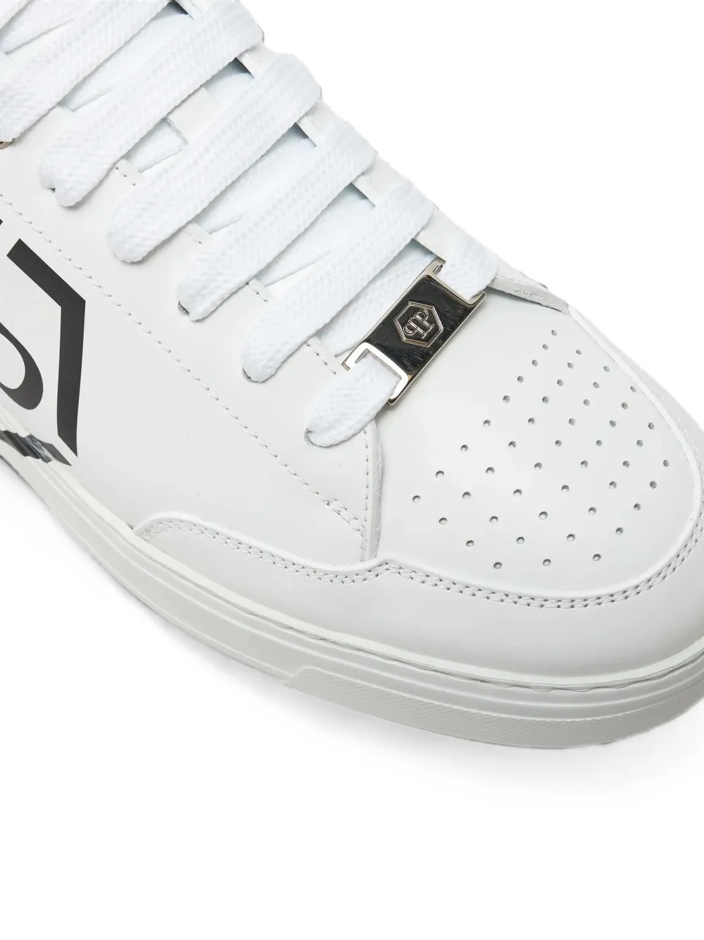 Philipp Plein Hexagon logo-print sneakers Wit