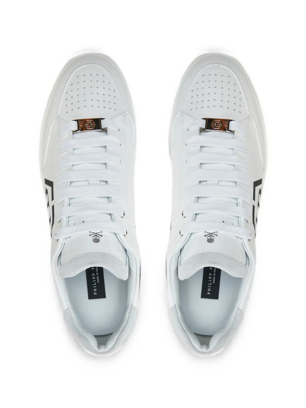 Philipp Plein Hexagon logo-print sneakers Wit