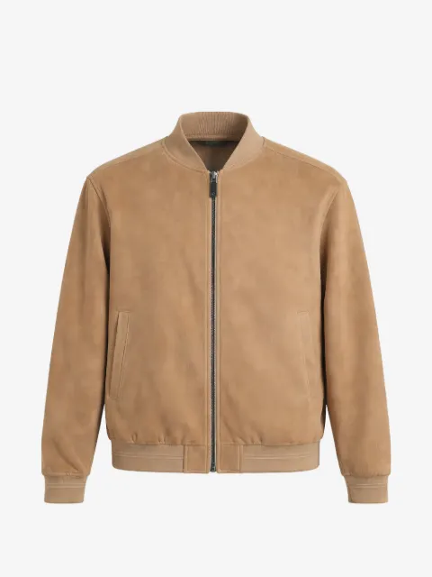 Pal Zileri leather bomber jacket