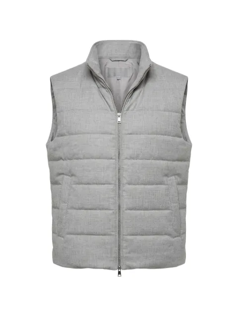Tombolini zip-up quilted gilet