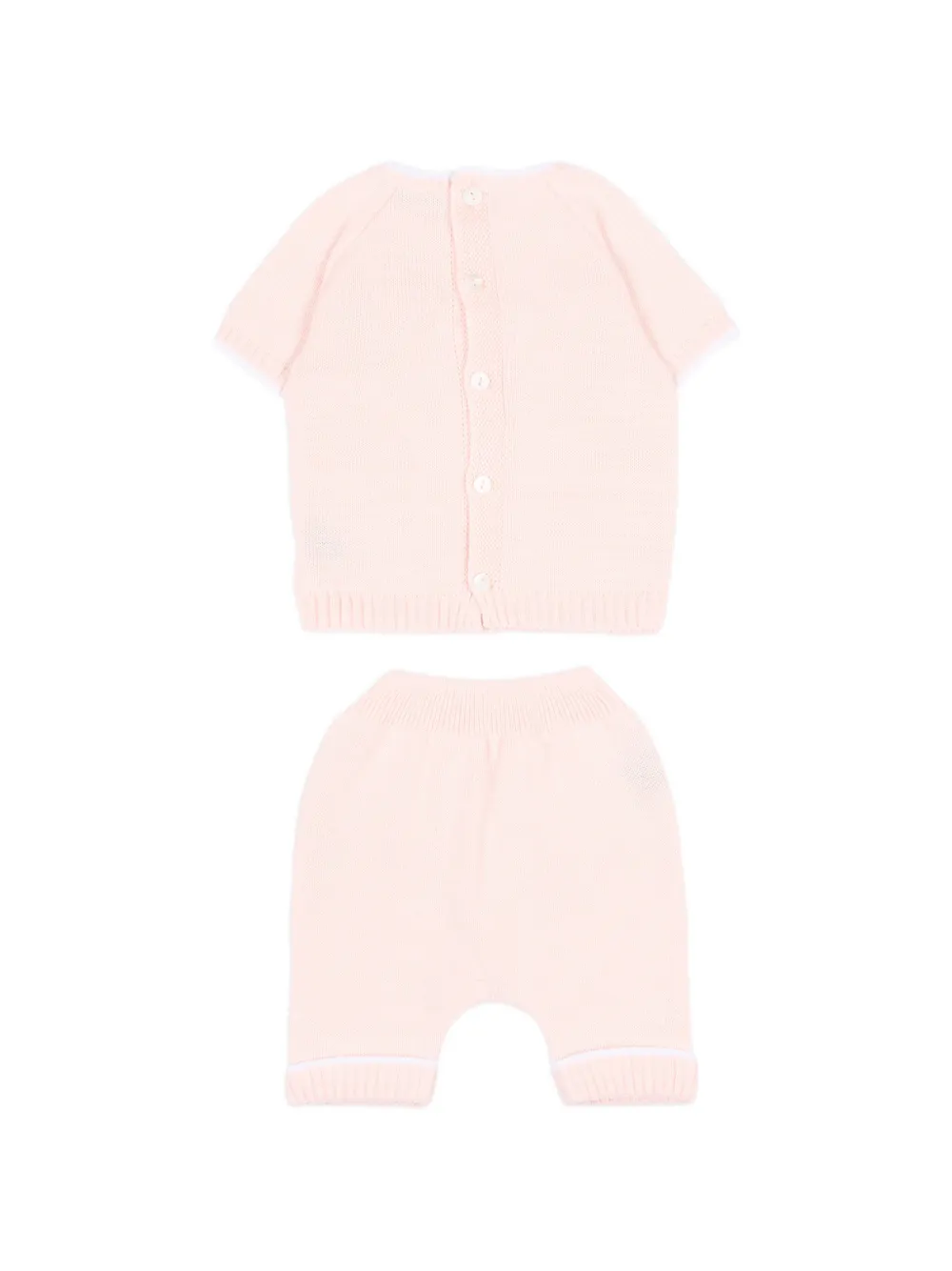 Little Bear Broekset met geribbelde afwerking Roze