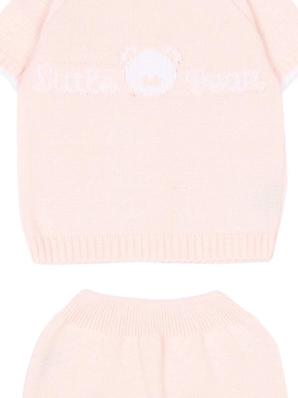Little Bear Broekset met geribbelde afwerking Roze