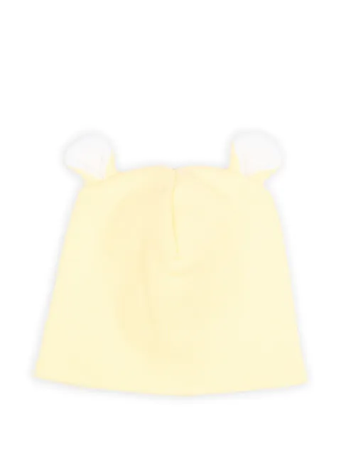 Little Bear ear-detail beanie hat