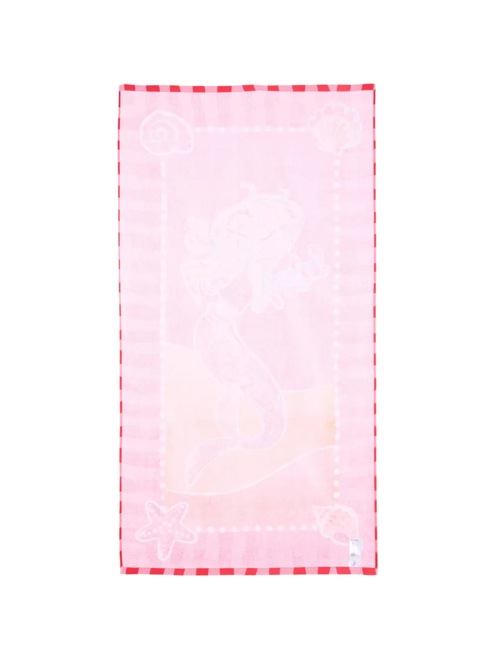  Mayoral Striped Mermaid Beach Towel - Pink 