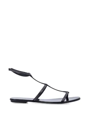 Jil Sander ポインテッドトゥ サンダル | ブラック | FARFETCH JP