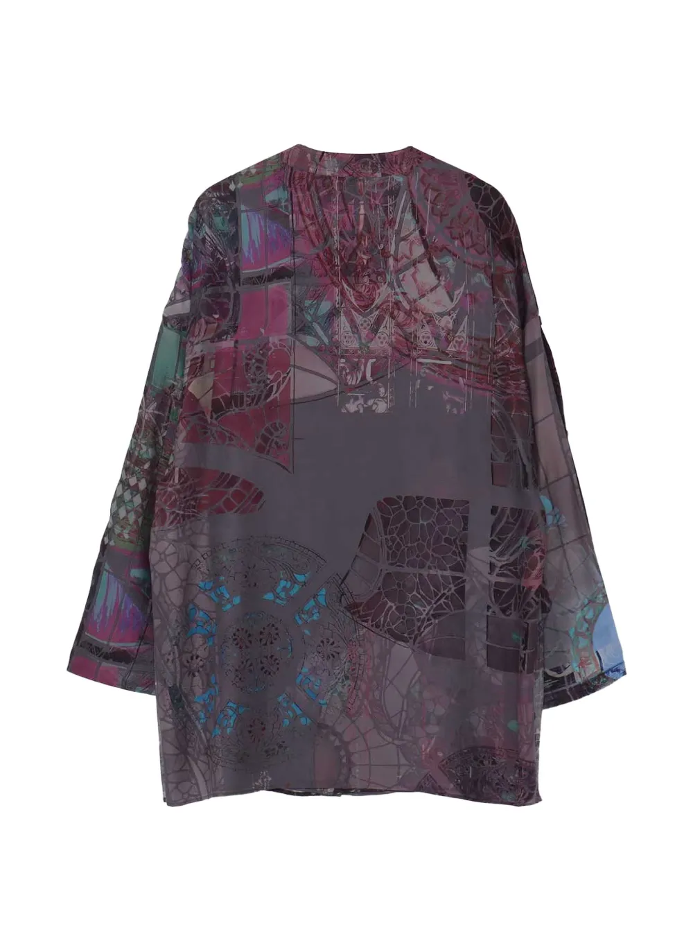 Yohji Yamamoto Overhemd met print Grijs