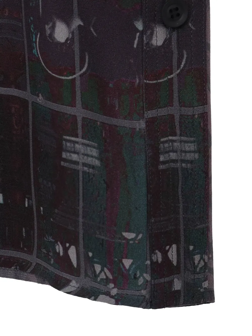 Yohji Yamamoto Overhemd met print Grijs