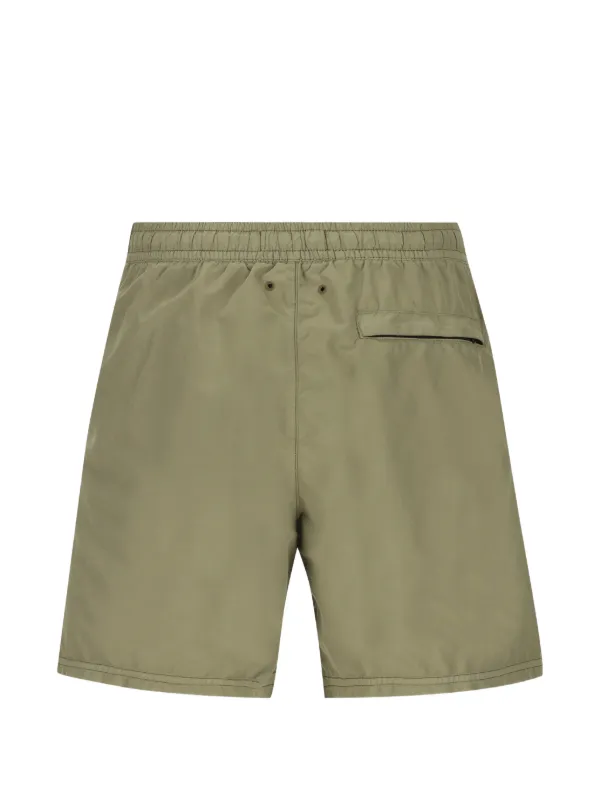 STONE  グリーンナイロン　スイムショーツ Stone Island ロゴ スイムショーツ | グリーン | FARFETCH JP