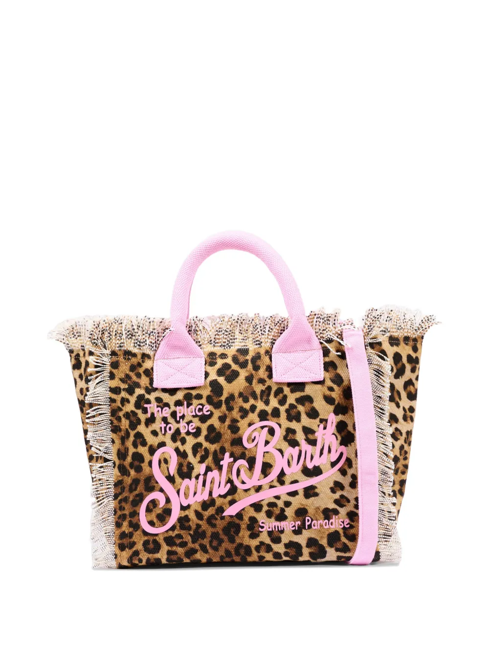 MC2 Saint Barth Kids leopard-print tote bag - Toni neutri