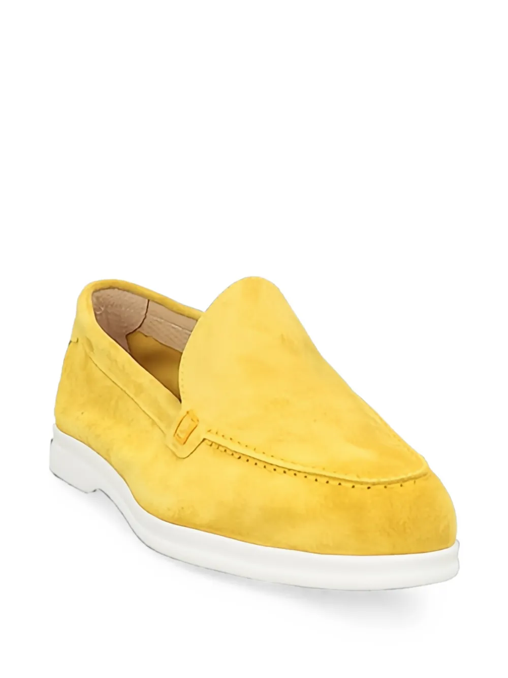 Doucal's suede slip-on loafers Geel