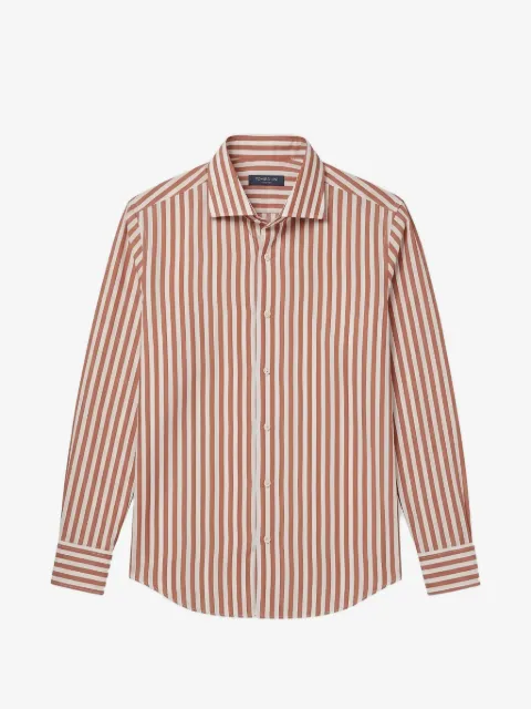 Tombolini vertical-stripe long-sleeve shirt