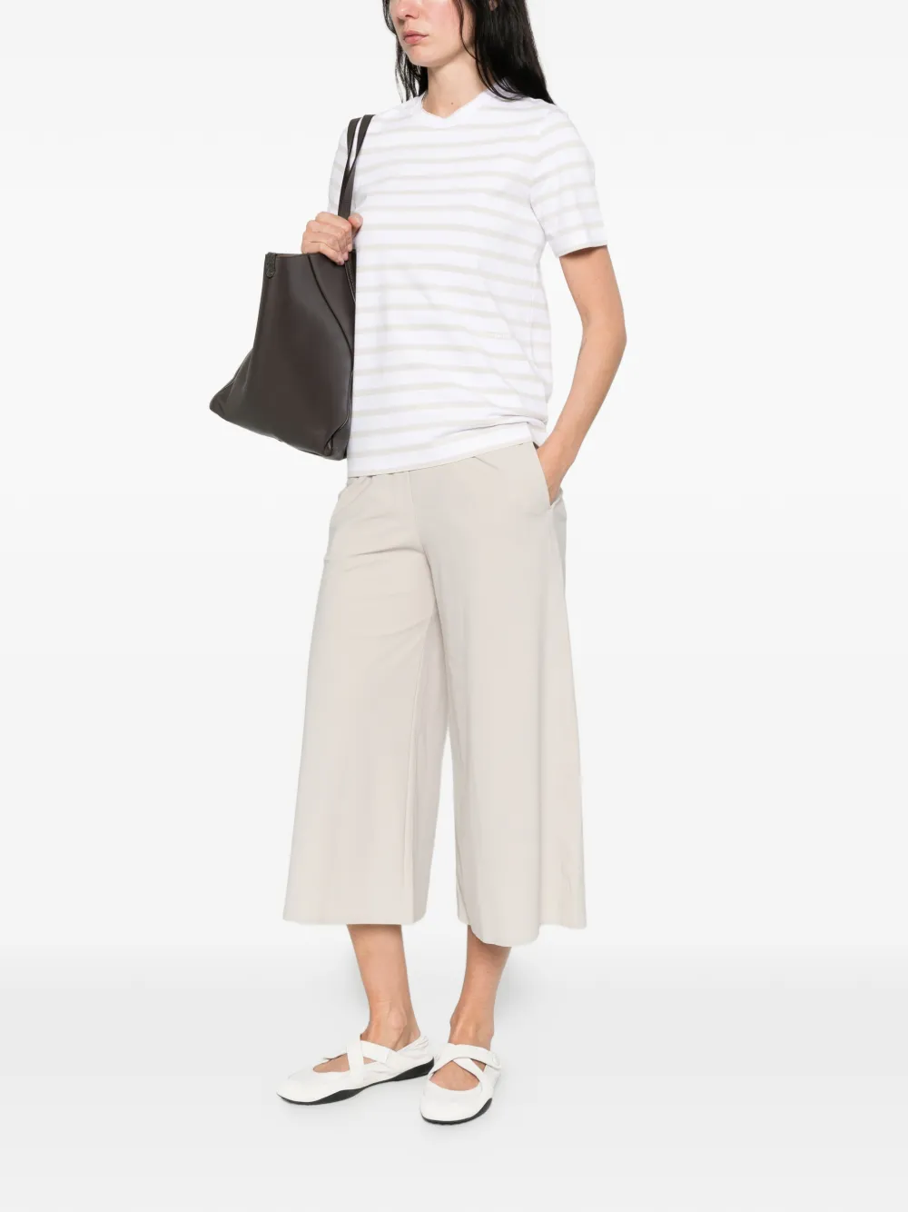  Alpha Tauri Peural Wide-leg Trousers - Neutrals 