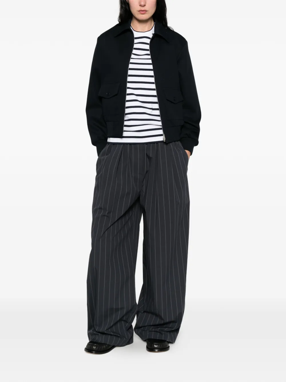  Alpha Tauri Jali Striped T-shirt - Blue 