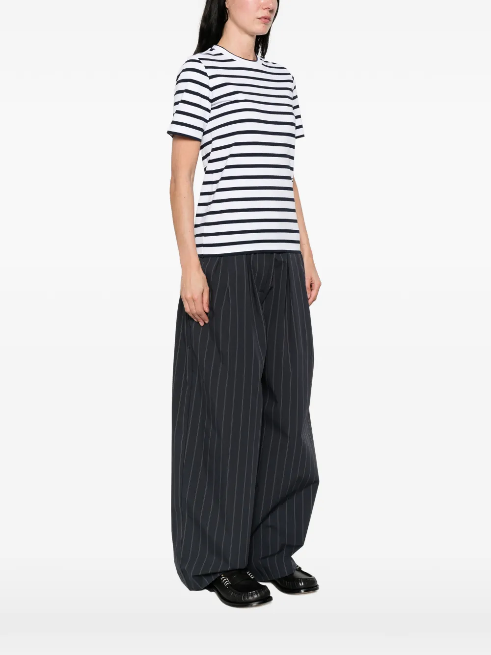  Alpha Tauri Jali Striped T-shirt - Blue 