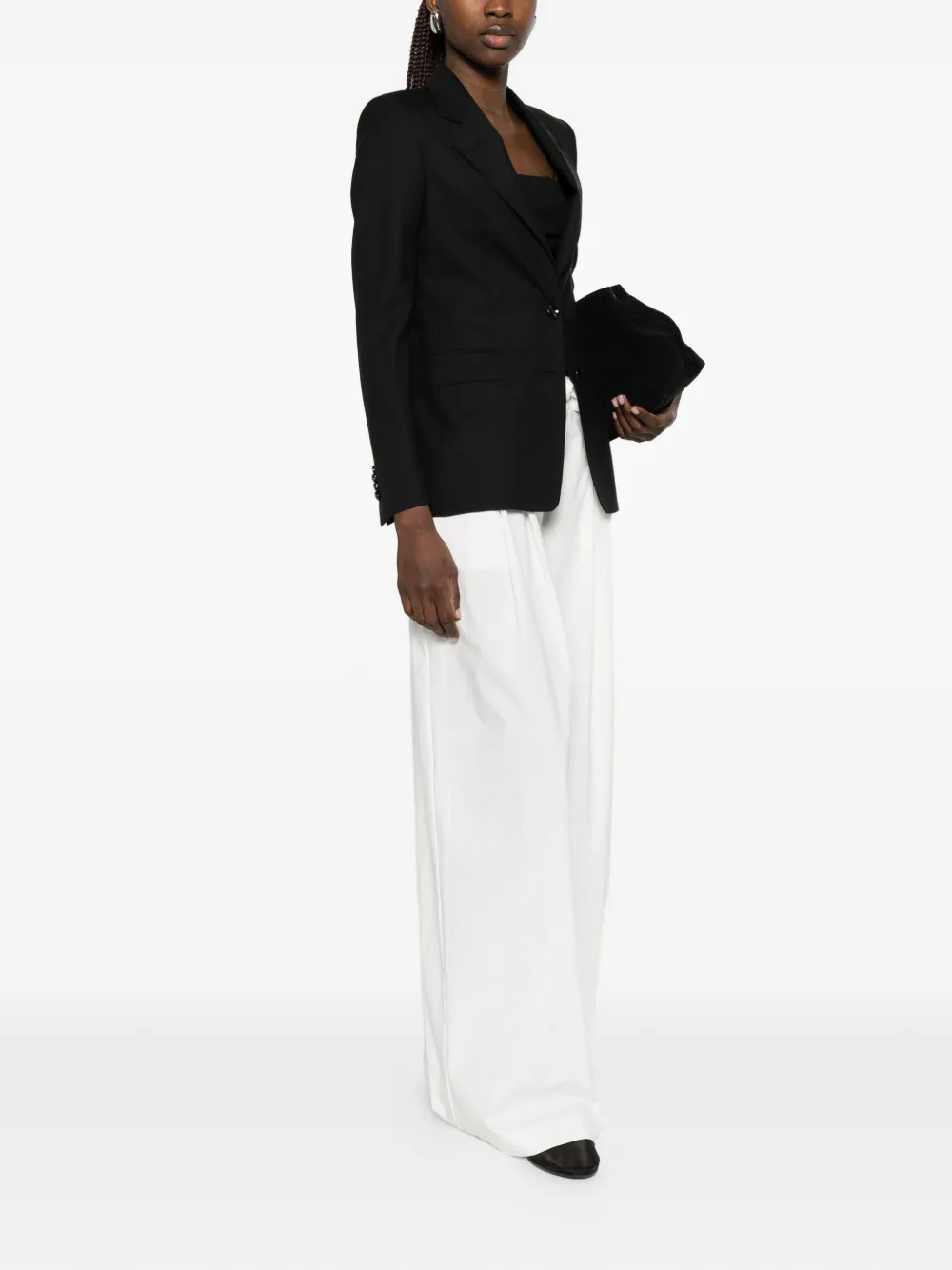 Tagliatore Blazer met enkele rij knopen Zwart