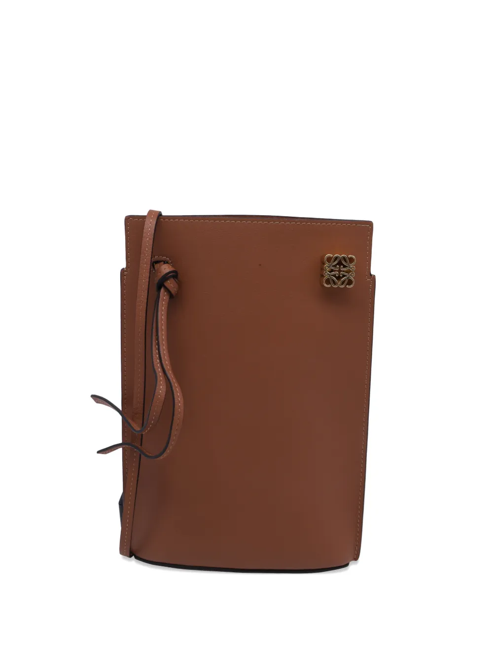 Loewe Pre-Owned Dice pocket leather shoulder bag - Braun