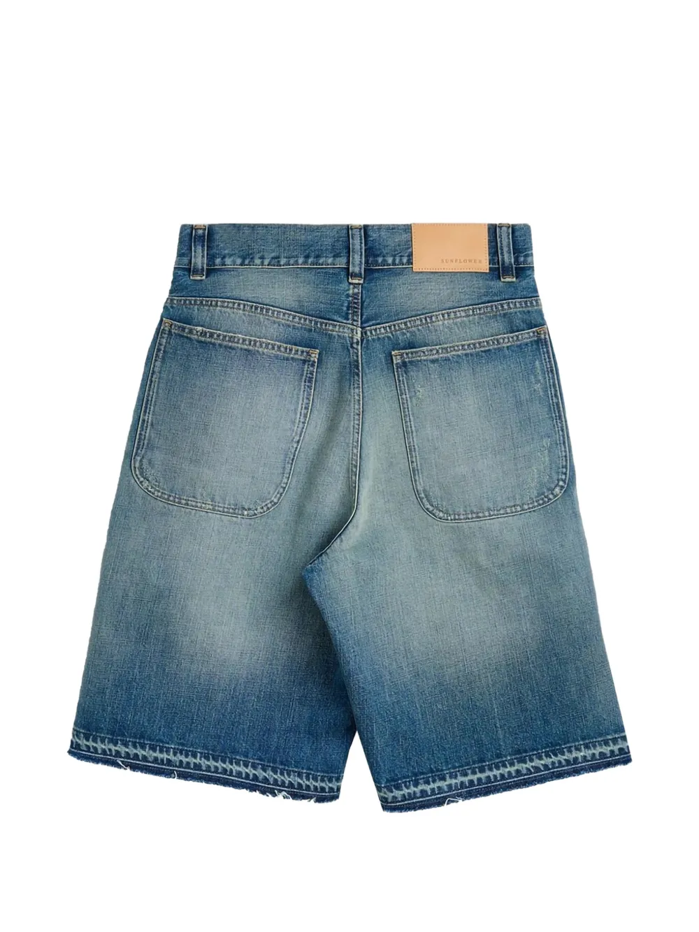  Sunflower Distressed Frayed Shorts - Blue 