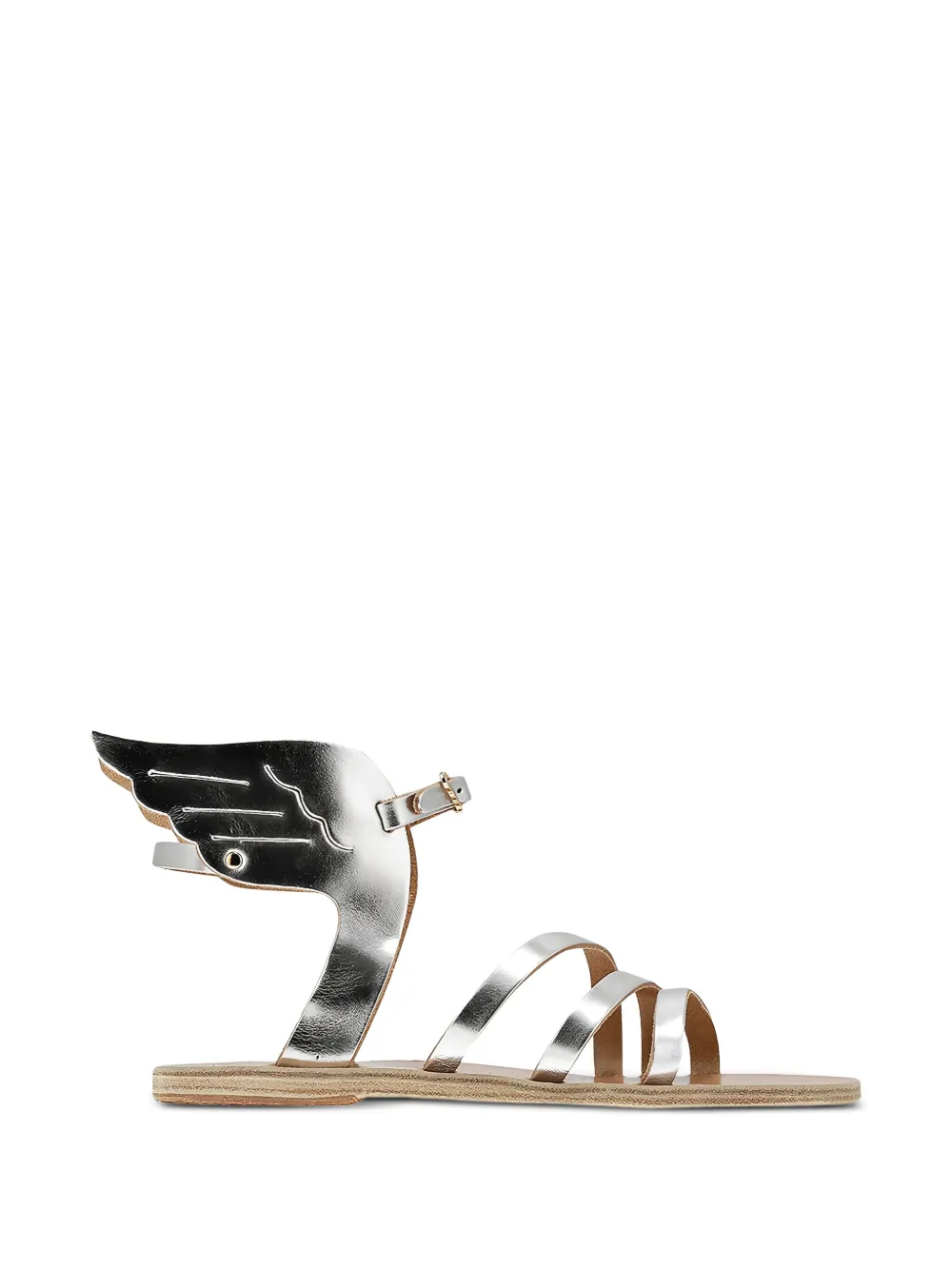 Ancient Greek Sandals Ikaria winged strap sandals - Argento
