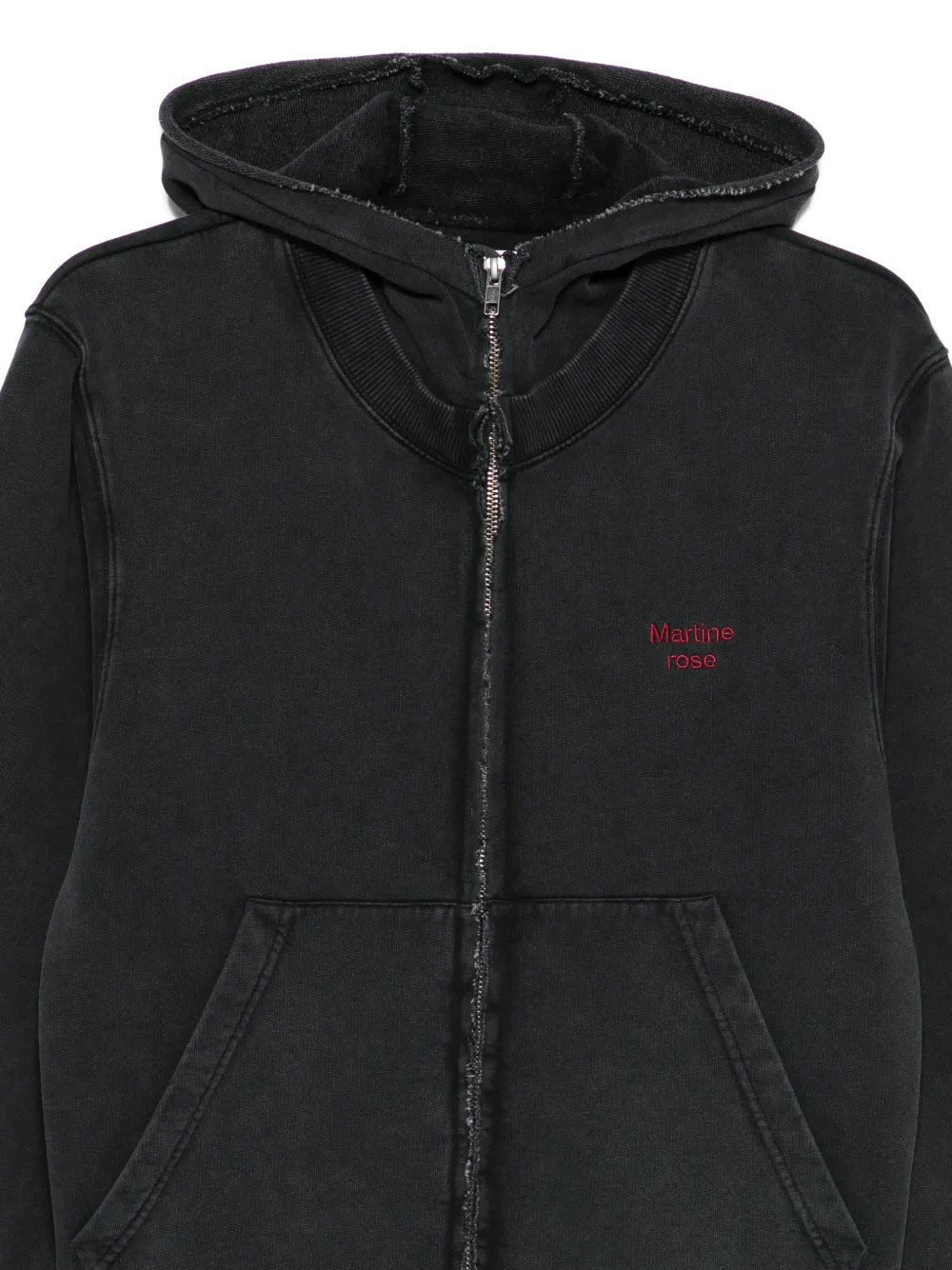 Martine Rose Hoodie met print Zwart