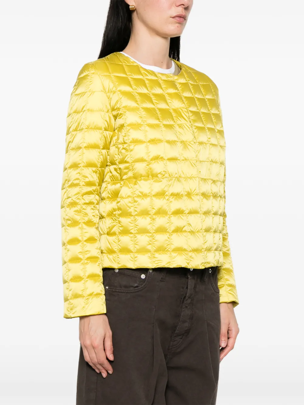 Bomboogie Quilted Jacket In Yellow