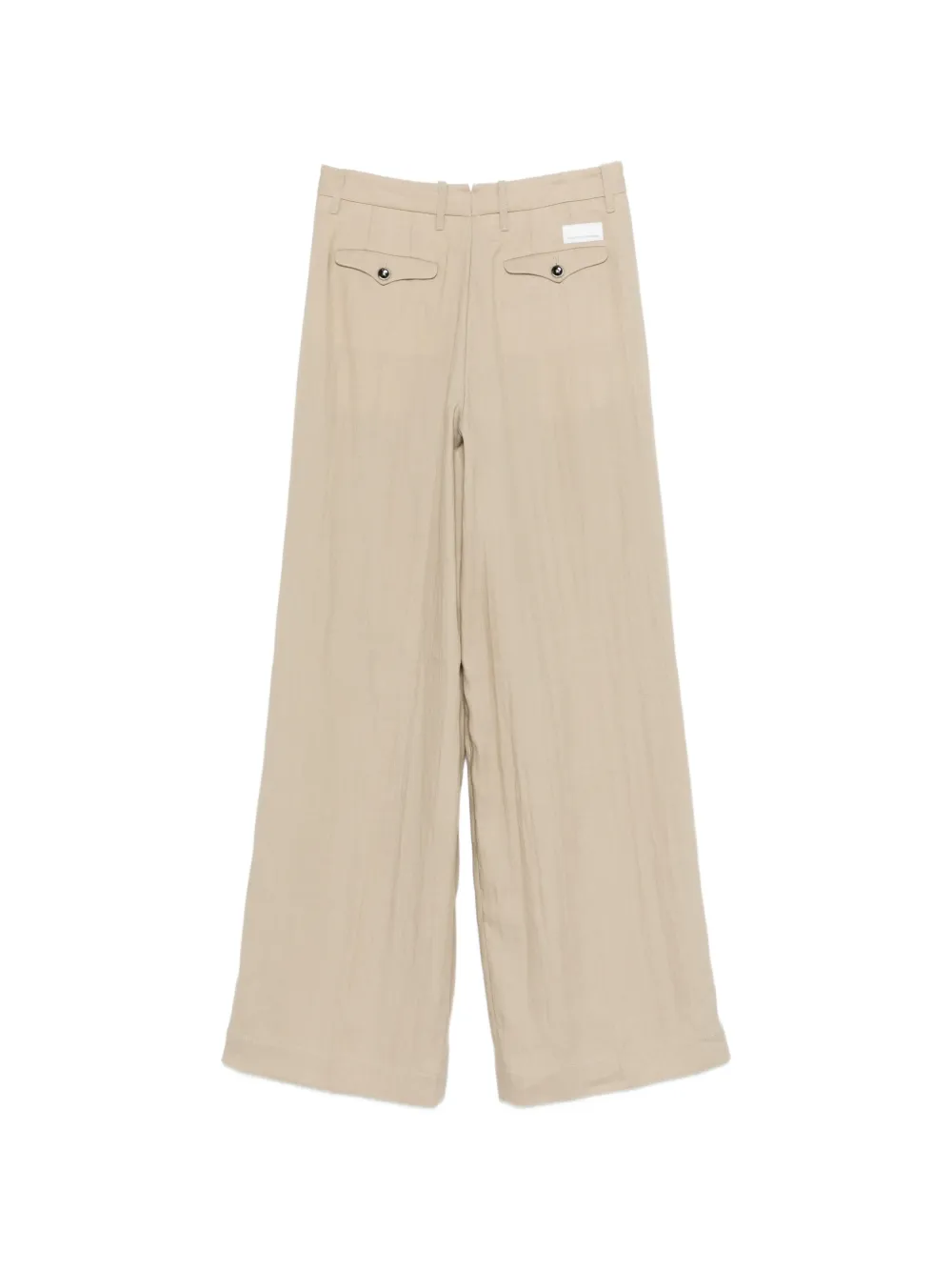 Nine In The Morning Karen palazzo broek met knopen Beige