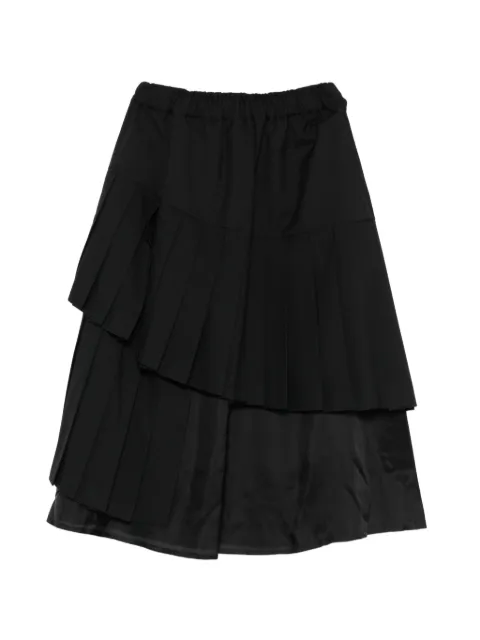 Noir Kei Ninomiya — pleated asymmetrical skirt