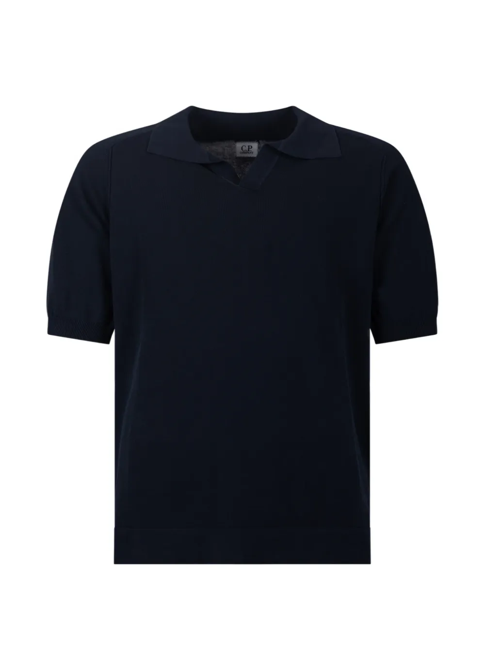 C.P. Company V-neck short-sleeves polo shirt - Blu