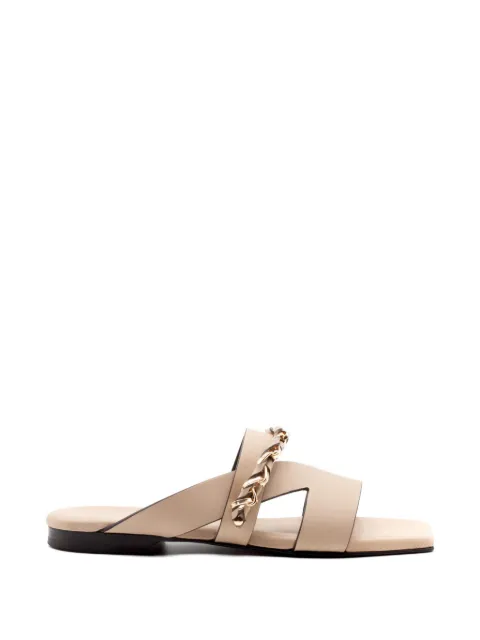 Donnarì criss-cross chain leather sandals