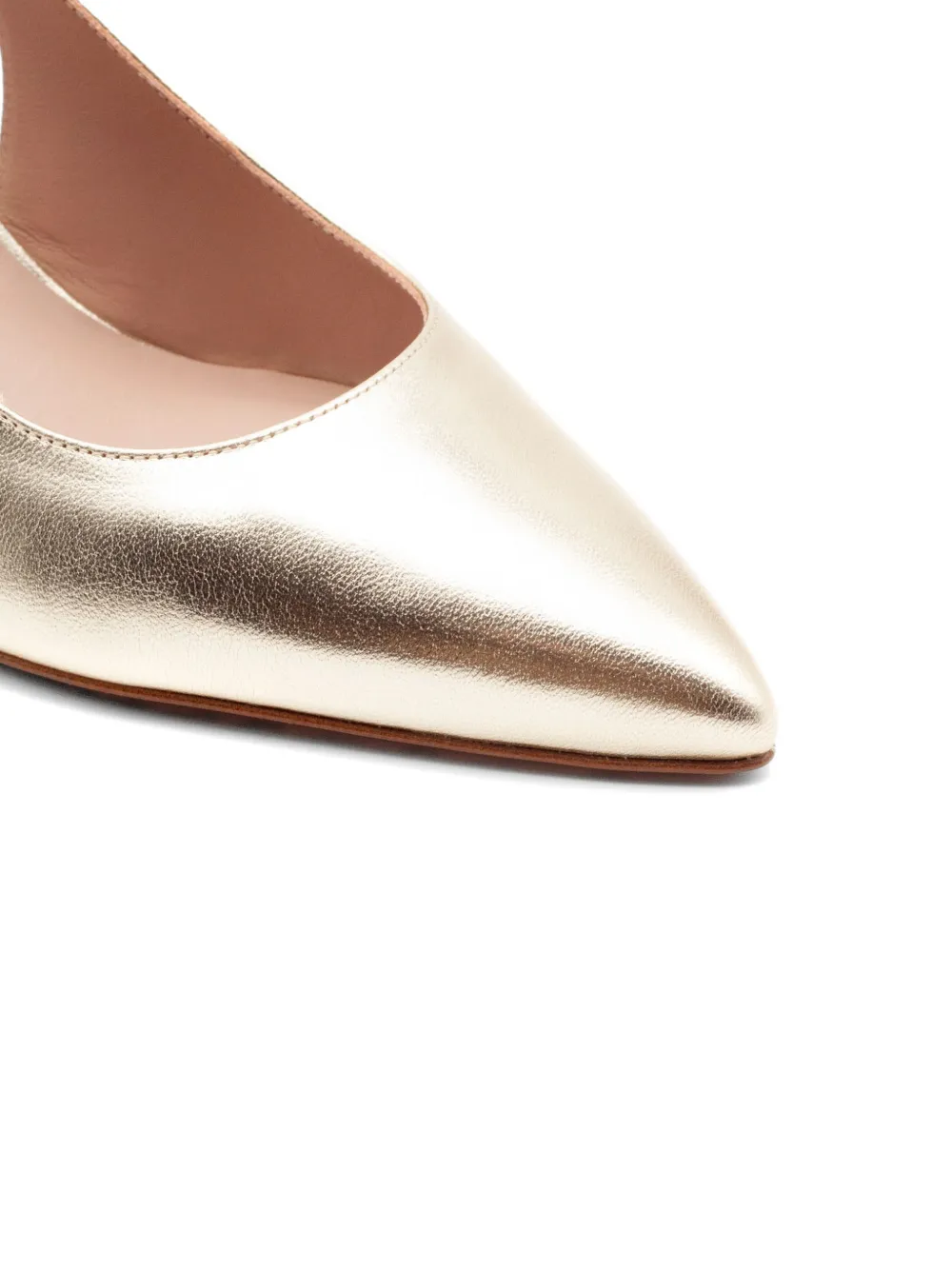 Festa Milano Metallic pumps met toelopende pijpen Goud