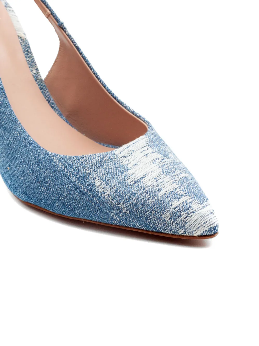 Festa Milano denim slingback pumps Blauw