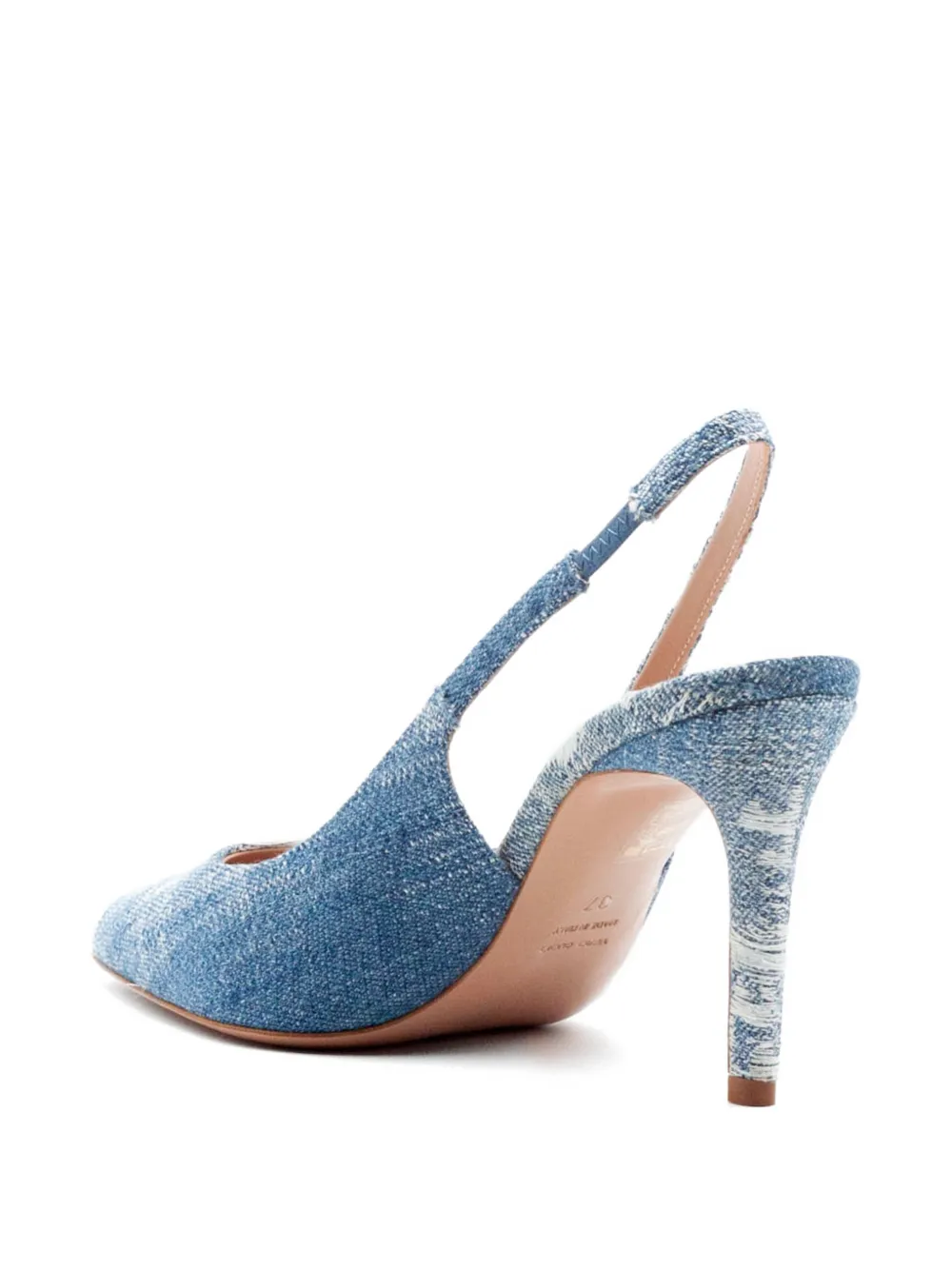 Festa Milano denim slingback pumps Blauw