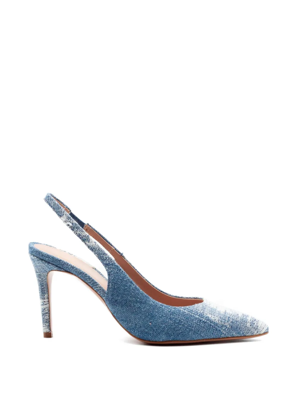 Festa Milano denim slingback pumps Blauw