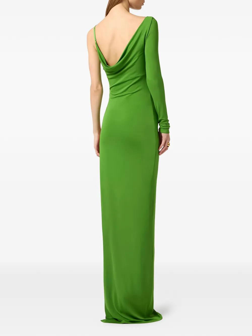  Elisabetta Franchi One-shoulder Maxi Dress - Green 