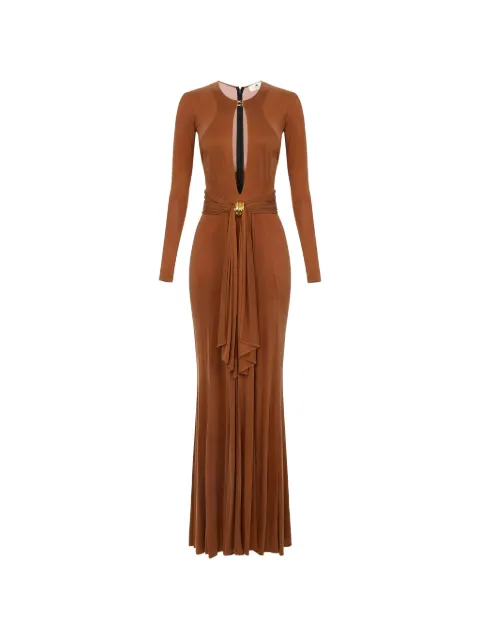 Elisabetta Franchi vestido con detalle de joyas