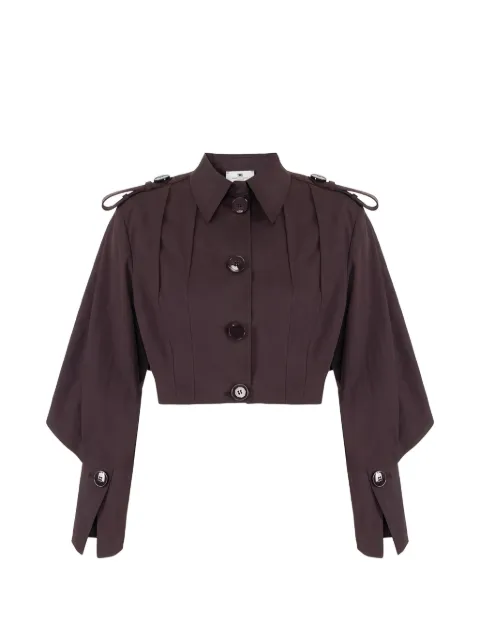 Elisabetta Franchi Jaqueta cropped com manga japonesa