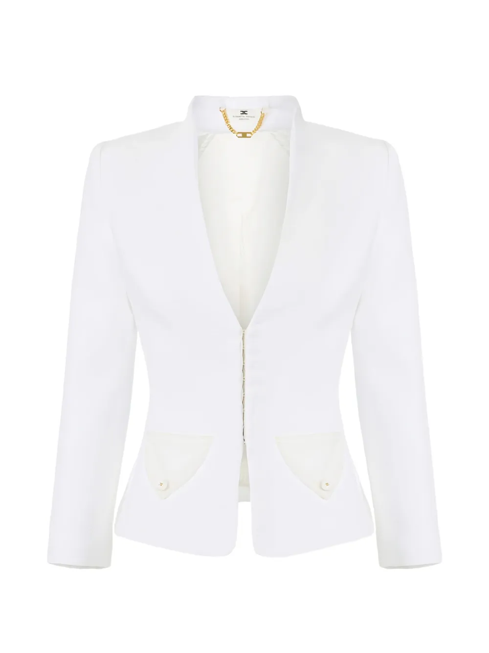 Elisabetta Franchi bouclé tweed jacket - Bianco