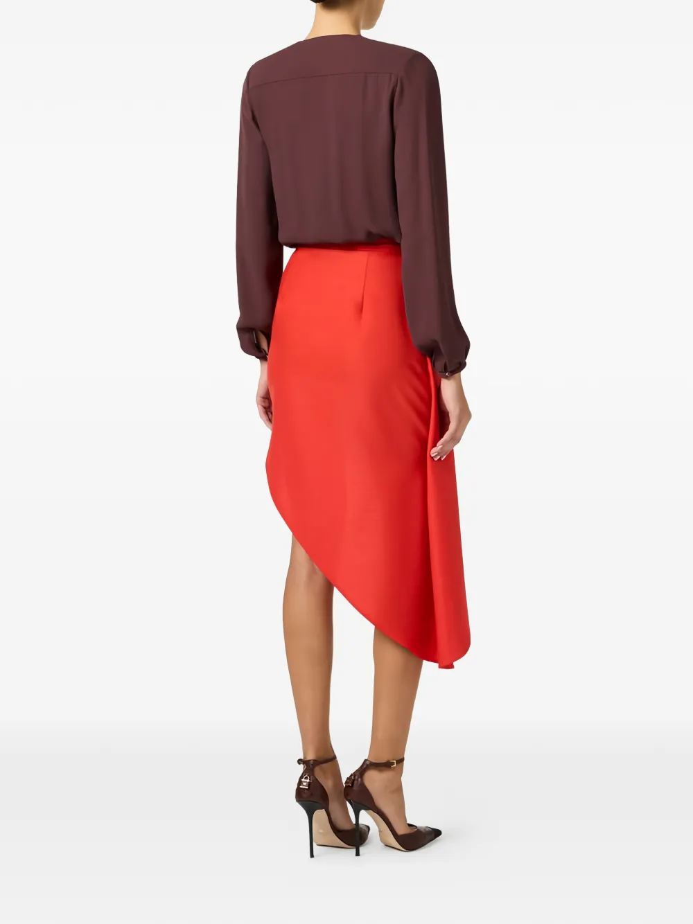 Elisabetta Franchi Viscose georgette body Bruin