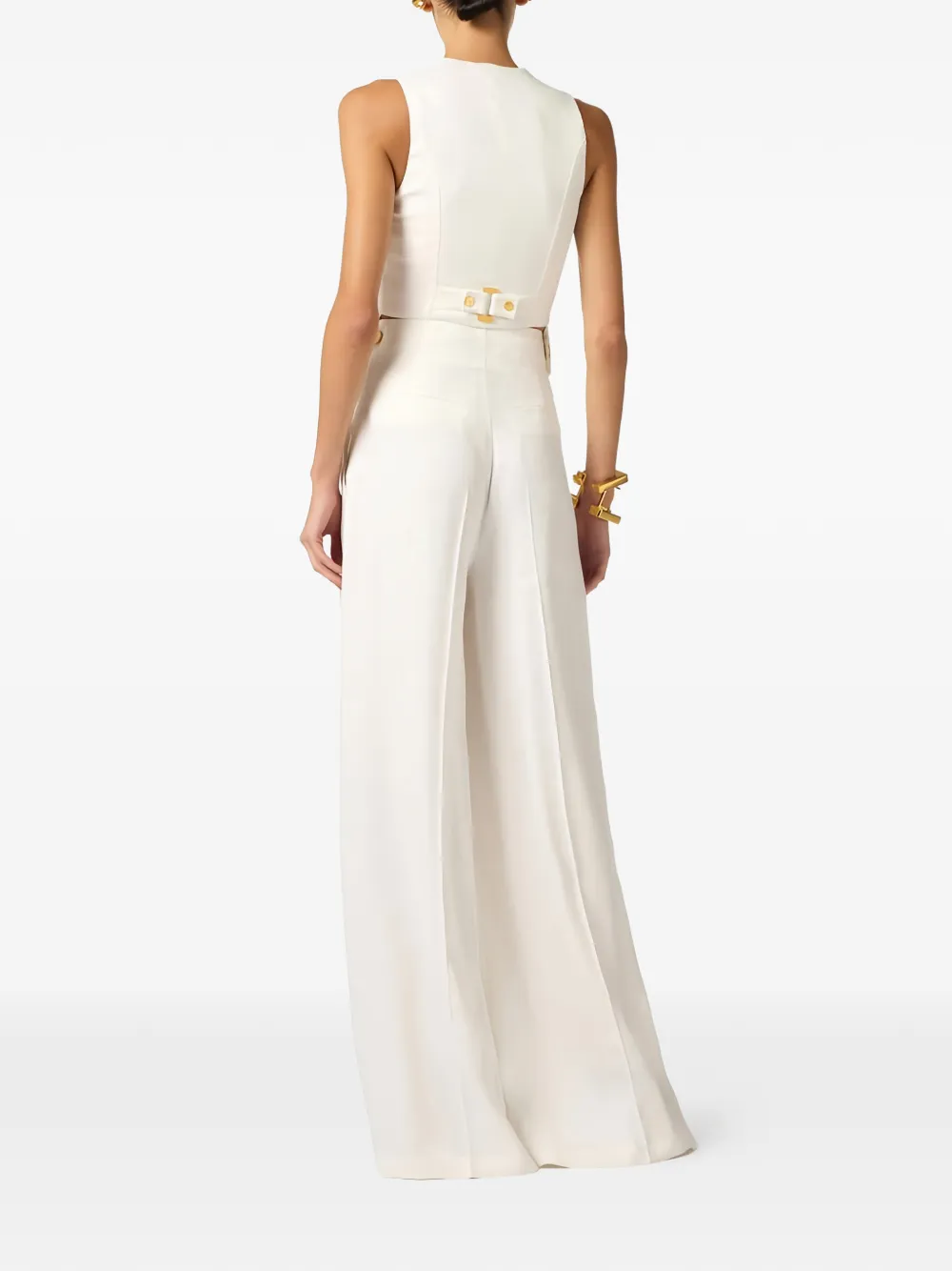  Elisabetta Franchi Asymmetric Cuts Waistcoat - Neutrals 